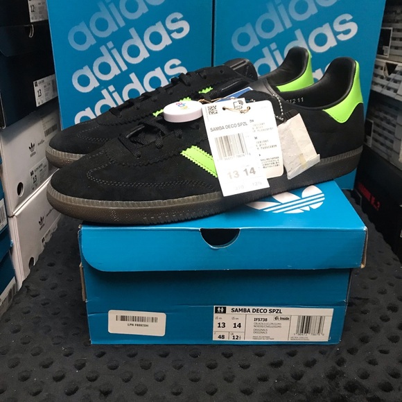 Adidas Samba Deco SPZL Other - adidas Originals Samba Deco SPZL Black/Lucid Lime 13M IF5738 NWT DS OG BOX
